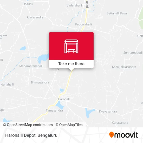 Harohalli Depot map