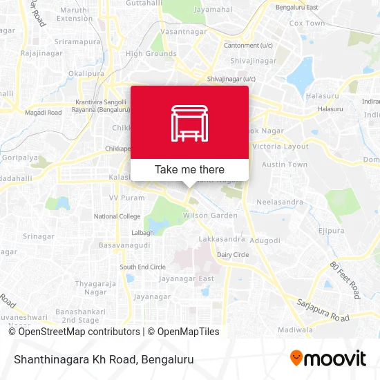 Shanthinagara Kh Road map