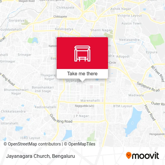 Jayanagara Church map