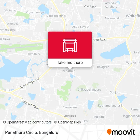 Panathuru Circle map