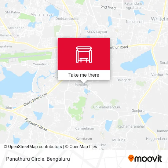 Panathuru Circle map