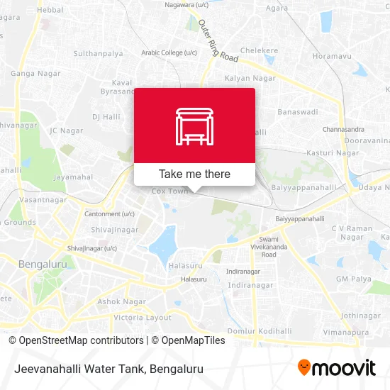 Jeevanahalli Water Tank map