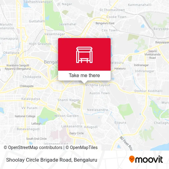 Shoolay Circle Brigade Road map