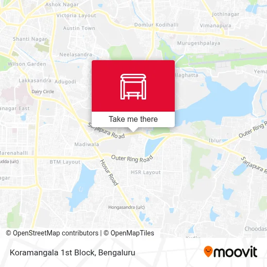 Koramangala 1st Block map