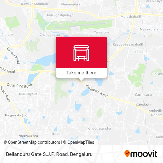 Bellanduru Gate Sjp Road map