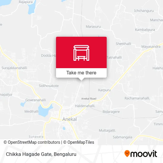 Chikka Hagade Gate map