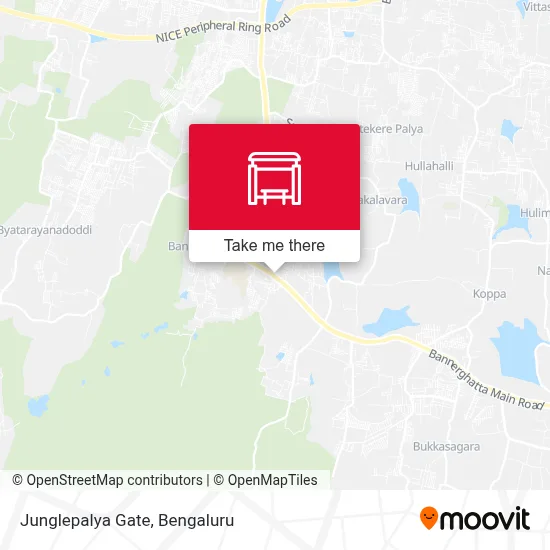 Junglepalya Gate map