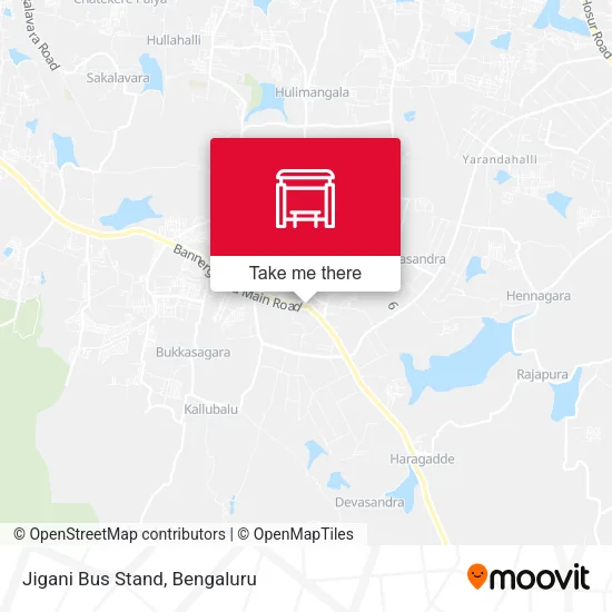 Jigani Bus Stand map