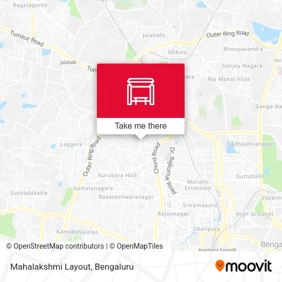 Mahalakshmi Layout map