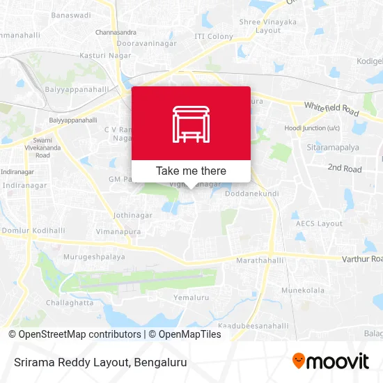 Srirama Reddy Layout map