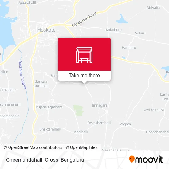 Cheemandahalli Cross map