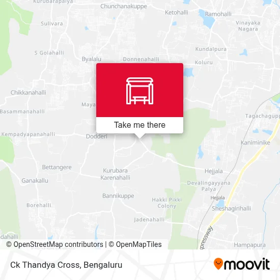 Ck Thandya Cross map