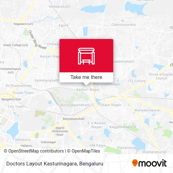 Doctors Layout Kasturinagara map