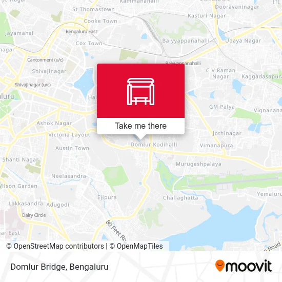 Domlur Bridge map