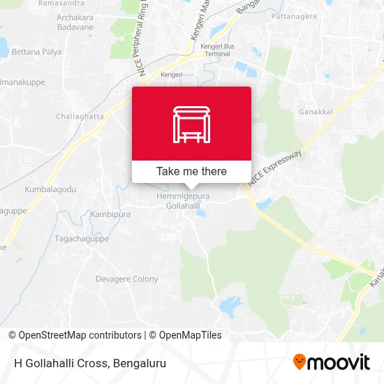 H Gollahalli Cross map