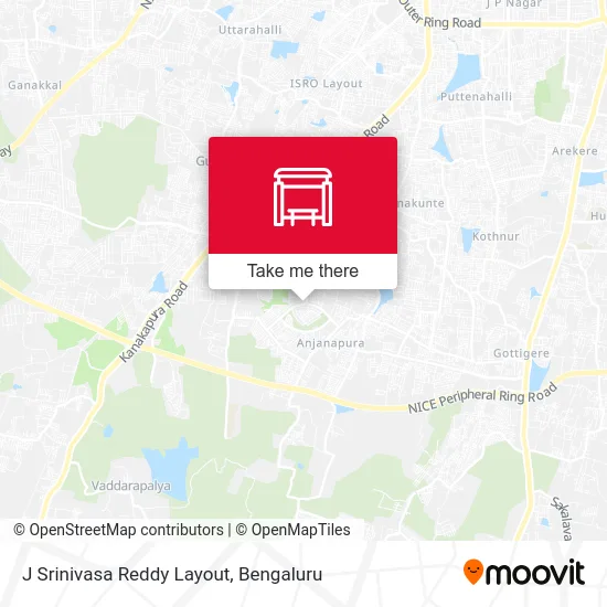 J Srinivasa Reddy Layout map