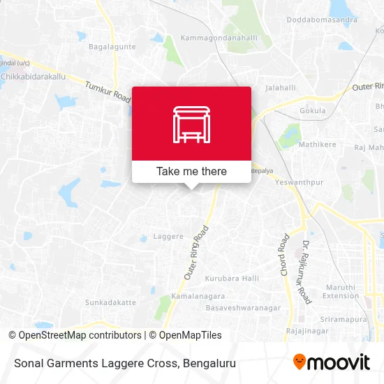 Sonal Garments Laggere Cross map