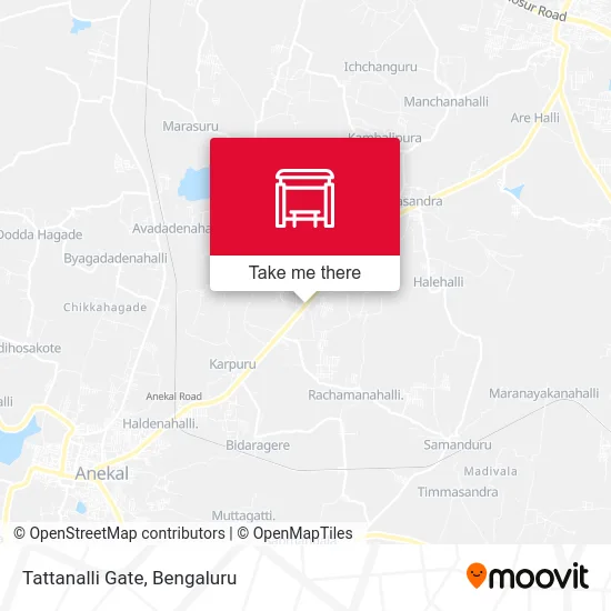 Tattanalli Gate map
