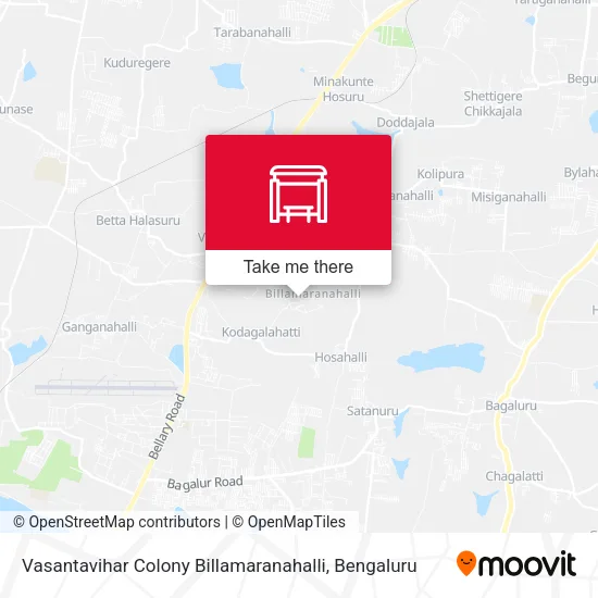 Vasantavihar Colony Billamaranahalli map