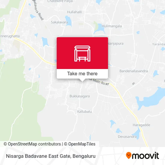 Nisarga Badavane East Gate map