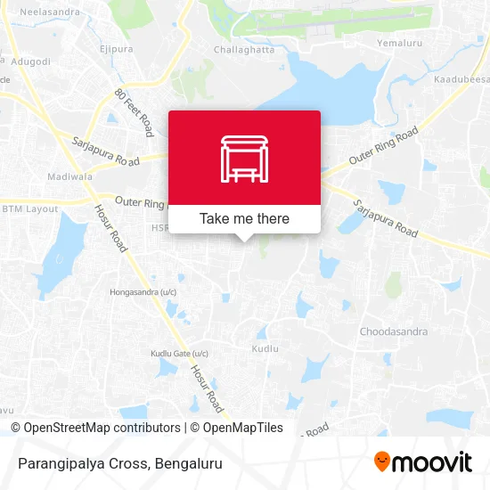 Parangipalya Cross map