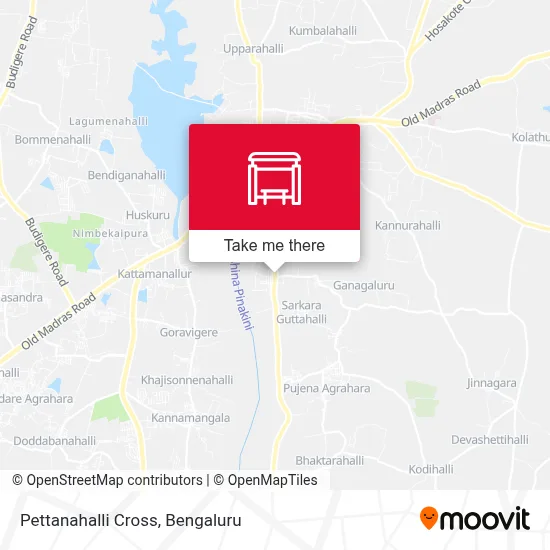 Pettanahalli Cross map