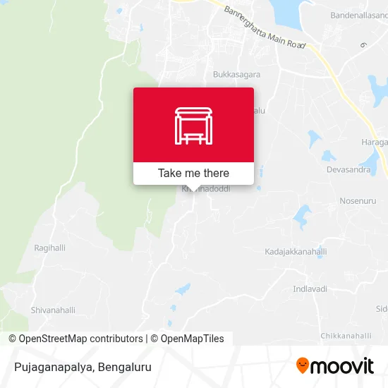 Pujaganapalya map