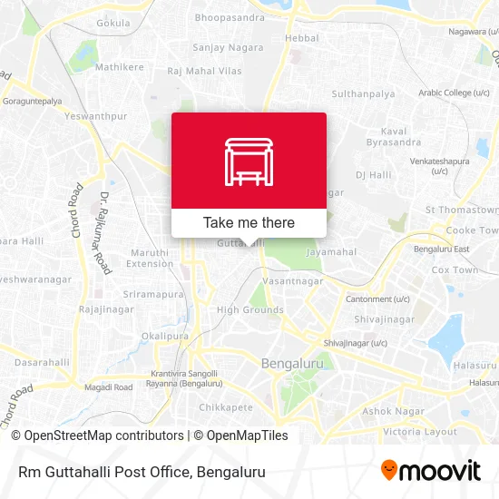 Rm Guttahalli Post Office map