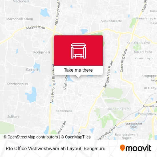 Rto Office Vishweshwaraiah Layout map