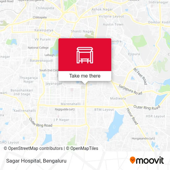 Sagar Hospital map
