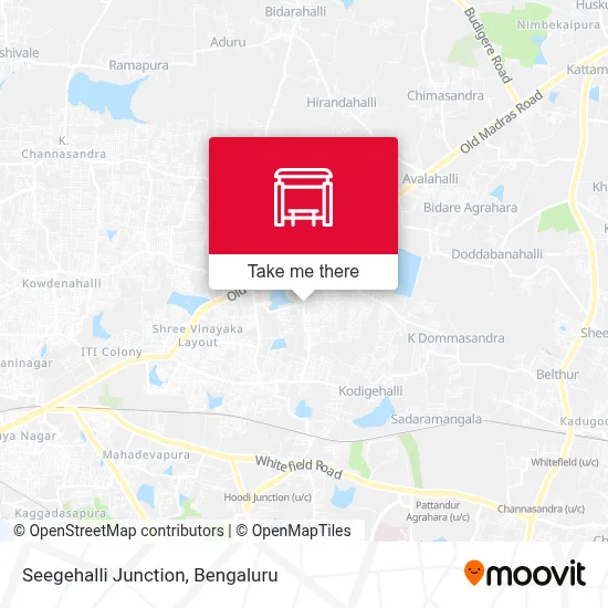 Seegehalli Junction map