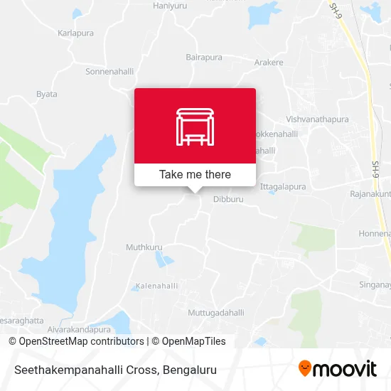 Seethakempanahalli Cross map