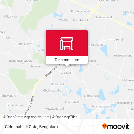 Giddanahalli Gate map