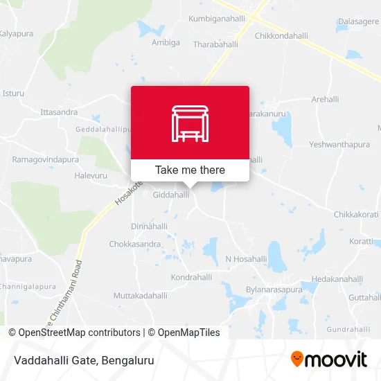 Vaddahalli Gate map
