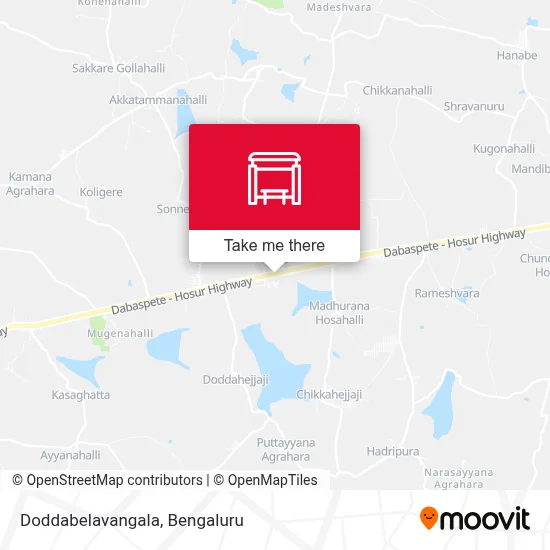 Doddabelavangala map