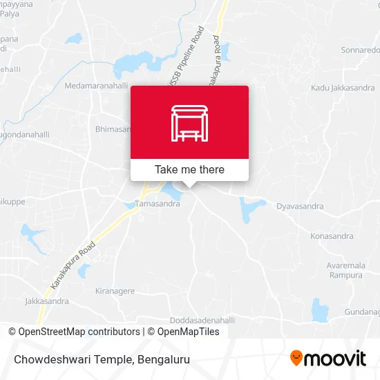 Chowdeshwari Temple map