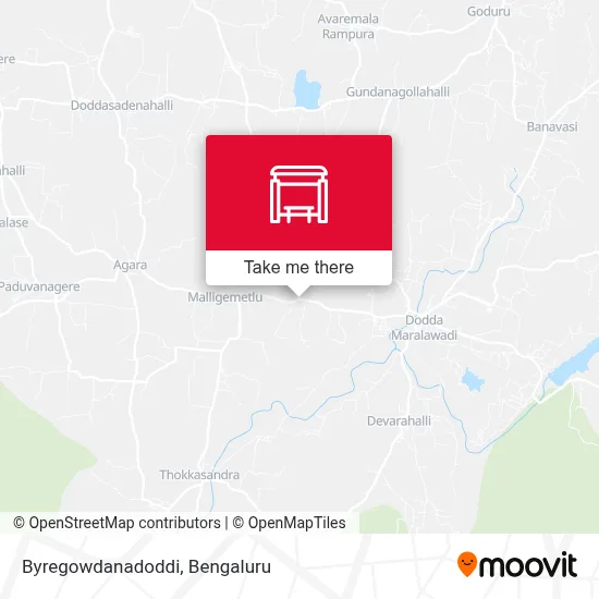 Byregowdanadoddi map