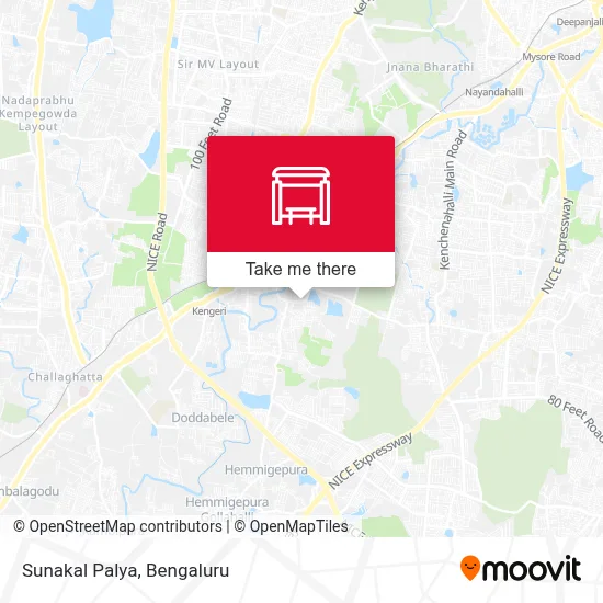 Sunakal Palya map