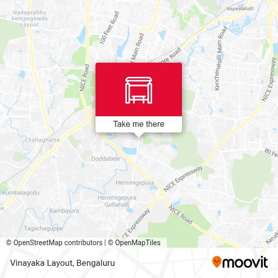 Vinayaka Layout map