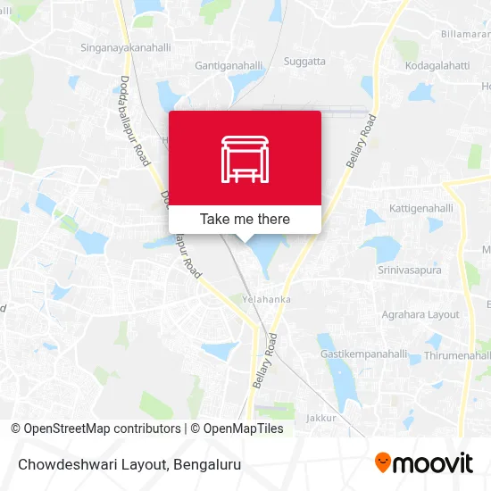 Chowdeshwari Layout map