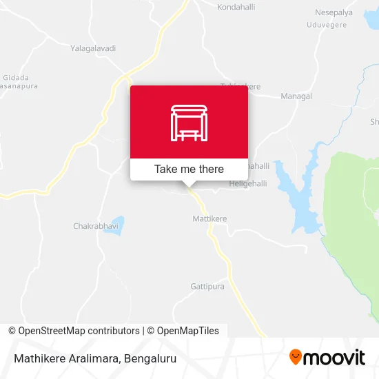 Mathikere Aralimara map