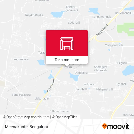 Meenakunte map