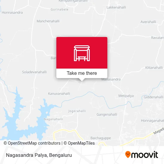 Nagasandra Palya map
