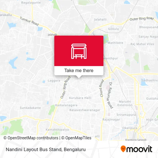 Nandini Layout Bus Stand map