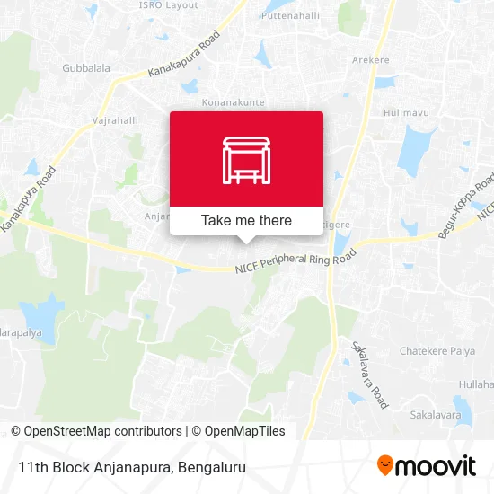 11th Block Anjanapura map