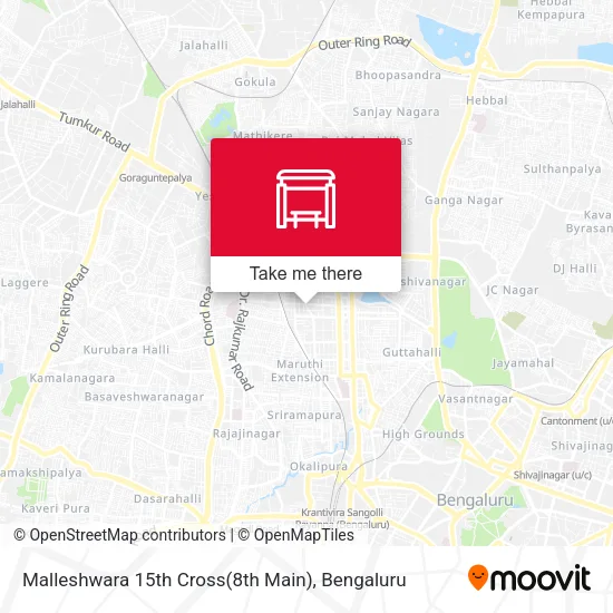 Malleshwara 15th Cross(8th Main) map