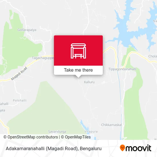Adakamaranahalli (Magadi Road) map