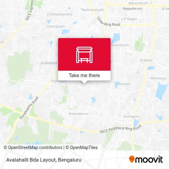 Avalahalli Bda Layout map