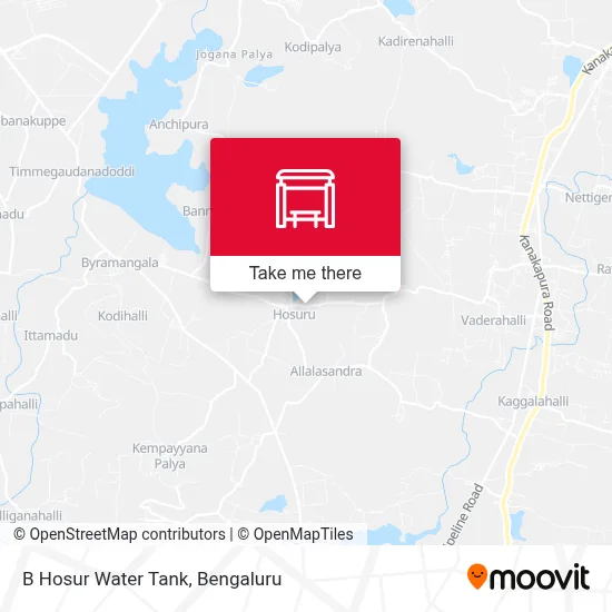 B Hosur Water Tank map