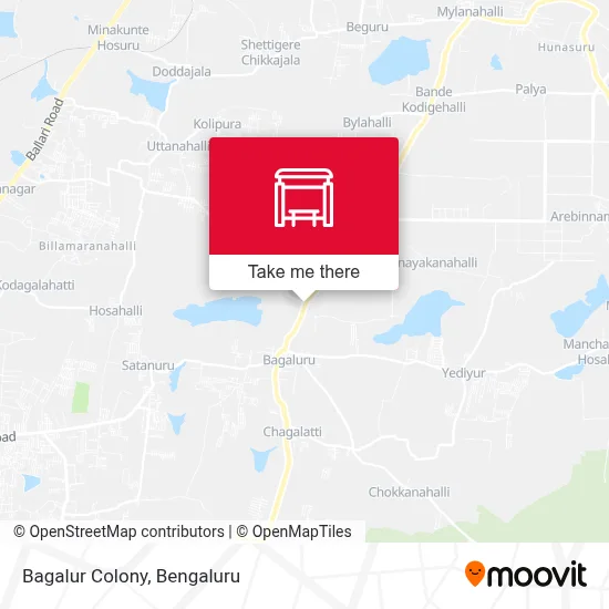 Bagalur Colony map